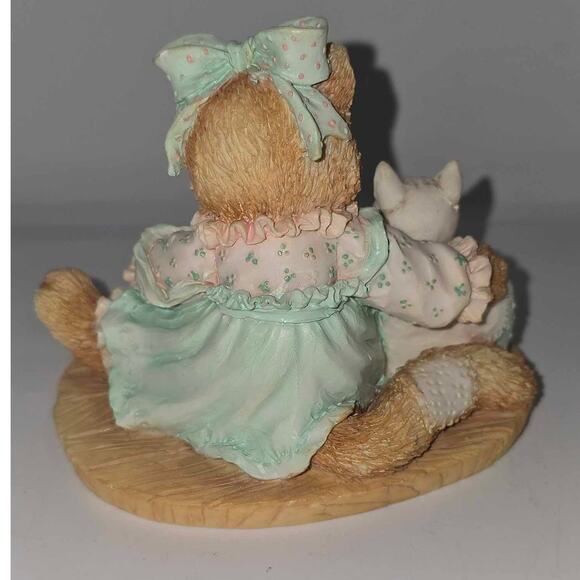 Enesco Calico Cats "Friendship Is Sewn Stitch by Stitch" 627933 - Picture 2 of 5